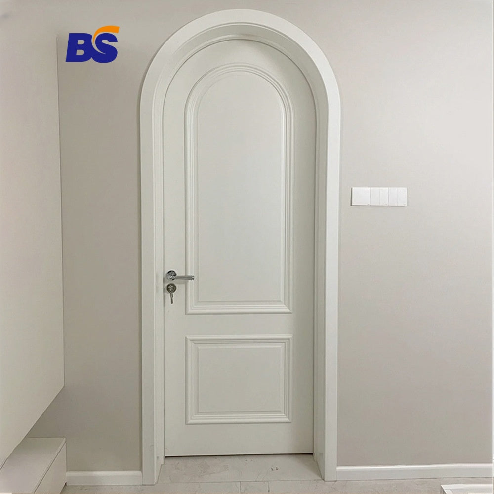Solid Wood Door Plain Design Interior Handle for Coldstorage Villa Main Double Single Leaf Wooden Cabinet Solid Wood Door