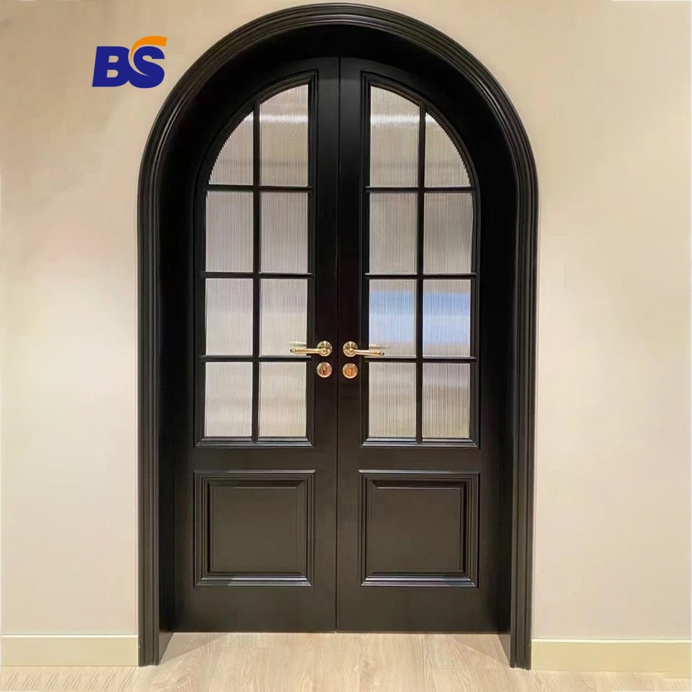 Solid Wood Door Plain Design Interior Handle for Coldstorage Villa Main Double Single Leaf Wooden Cabinet Solid Wood Door