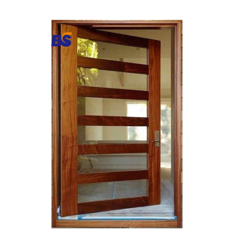 Modern Single Wooden Casement Swing Doors Latest Design Internal Solid Wood Front Partition Door Wholesale Price