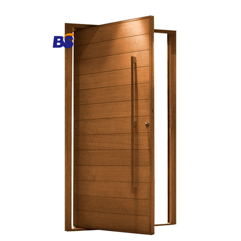 Modern Single Wooden Casement Swing Doors Latest Design Internal Solid Wood Front Partition Door Wholesale Price
