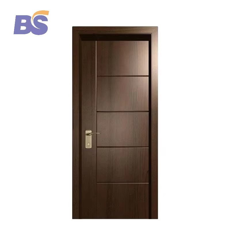 Interior Wood Doors Bedroom Wooden Door Customized Design Waterproof Polish Panel Modern Interior Doors for Houses Villa Hotels