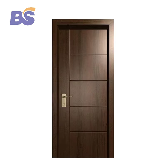Interior Wood Doors Bedroom Wooden Door Customized Design Waterproof Polish Panel Modern Interior Doors for Houses Villa Hotels