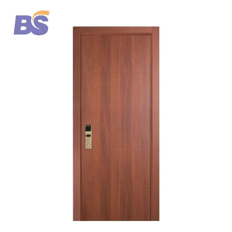 Interior Wood Doors Bedroom Wooden Door Customized Design Waterproof Polish Panel Modern Interior Doors for Houses Villa Hotels